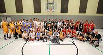 Grace Point Church of God Basketball League opened with six teams in Edmonton. Games are played every Monday night.