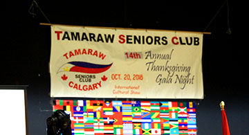 TAMARAW SENIOR CLUB Calgary, 14th Thanksgiving and Gala Night, October 20, 2018