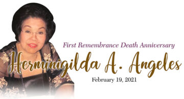 Remembering Hermie Angeles on the First Anniversary of her passing