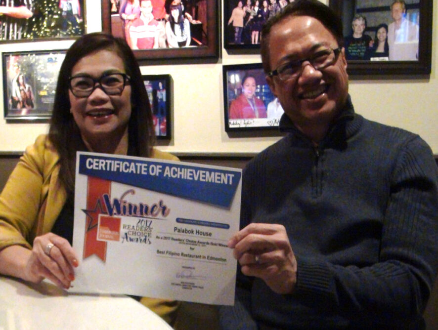 Palabok House Chosen as Gold Winner in 2017 Readers Choice Awards for Best Filipino Restaurant in Edmonton