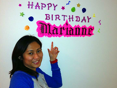 Happy Birthday Marianne