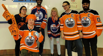 The Oilers Fans from Alberta Provincial Laboratory